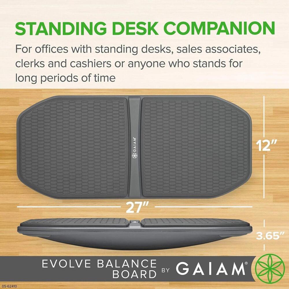 Gaiam Evolve Balance Board for Standing Desk Companion